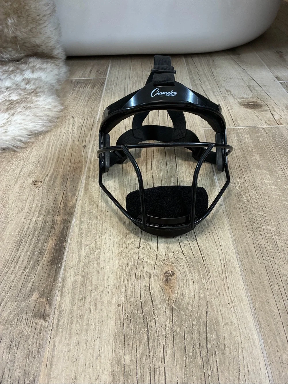 Champion Sports Softball Women's Facemask Black Lightweight Adjustable